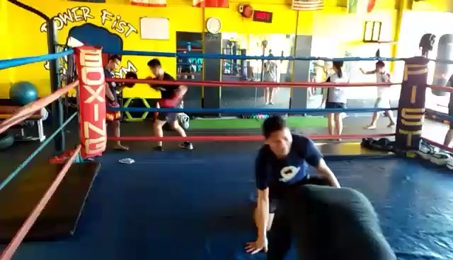 Team Power Fist training together